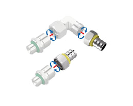 Bykski Stainless Steel Durable Server P-Lok DIY Fitting - 18mm Threaded to Barbed for 10mm (3/8) Tubing (CC-TJ-SR-P-12-6)