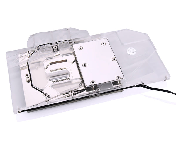 Bykski Full Coverage GPU Water Block for Sapphire RX 5700 XT Nitro+ - Clear W/ RBW (A-SP5700XTPLAT-X)