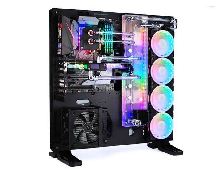 Bykski Distro Plate For Thermaltake P-Tt P5 PMMA w/ 5v Addressable RGB(RBW) (RGV-TT-P5-P-K) - DDC Pump With Armor