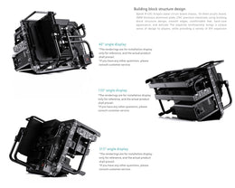 Bykski B-CEC-X-K Custom Builder Display Bench - Compact Design, Integrated Water Distribution, Support for Dual 360mm Rads - DDC Pump With Armor