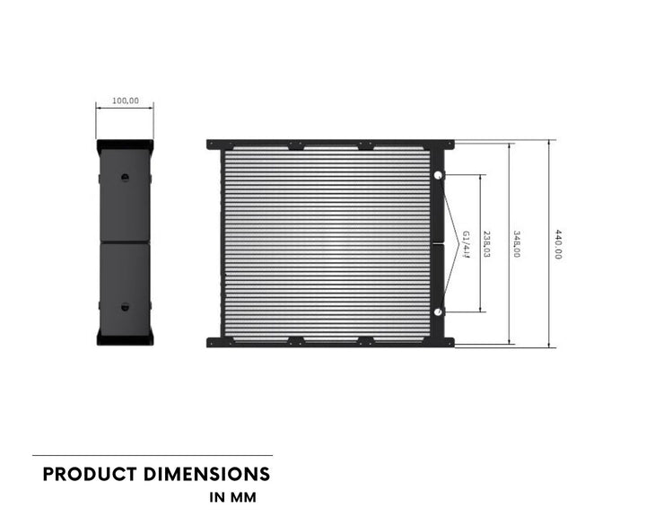 Bykski Extreme-Performance Multi-Block 4,200W Heat Dissipation Radiator, 9x120mm Support (CR-RD1080RC-TK100)