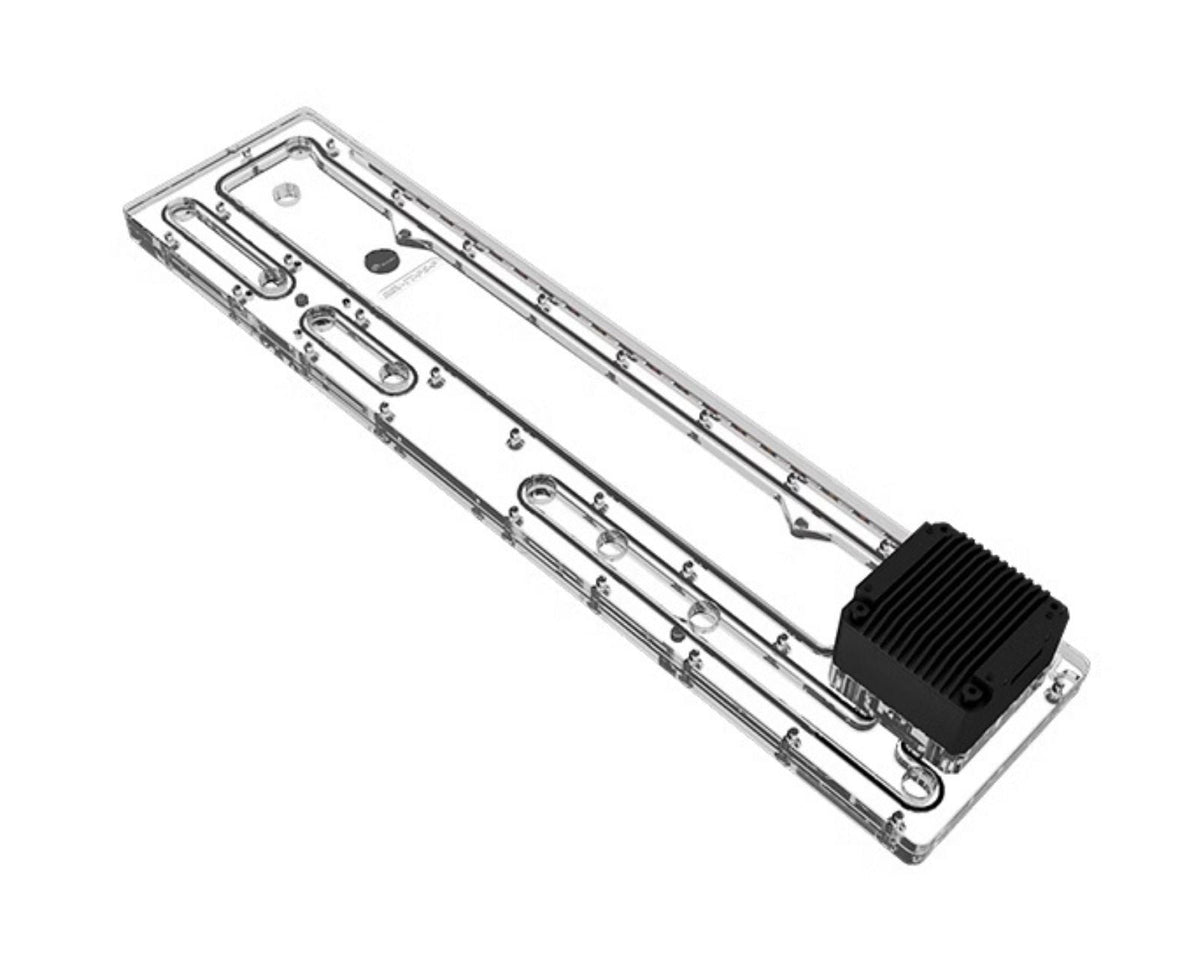Bykski Distro Plate For P-Tt P5 PMMA w/ 5v Addressable RGB(RBW) (RGV-TT-P5-P-K) - DDC Pump With Armor