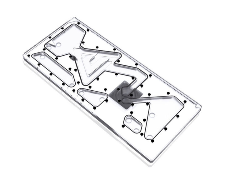 Bykski Distro Plate For ANTEC P120 PMMA w/ 5v Addressable RGB(RBW) (RGV-ANTEC-P120-P-ATK-K) - DDC Pump With Armor