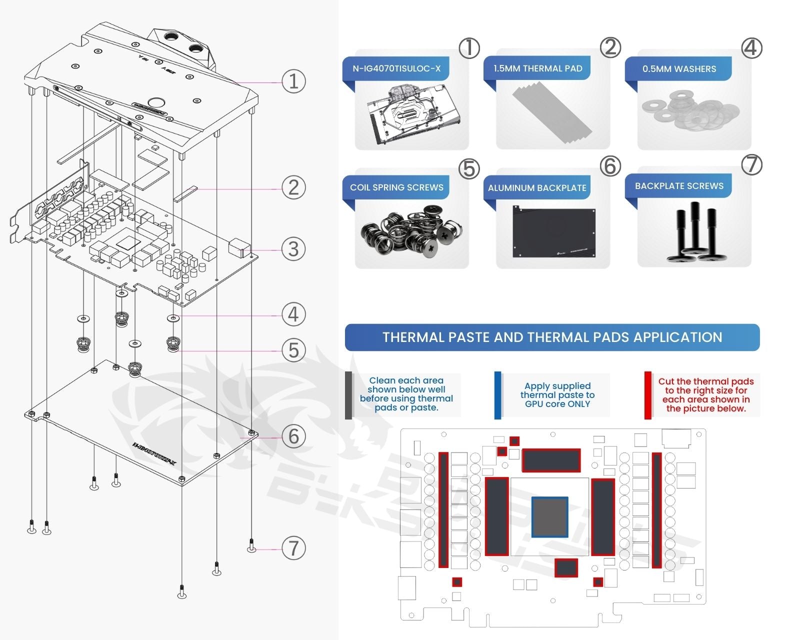 Bykski Full Coverage GPU Water Block and Backplate For Colorful