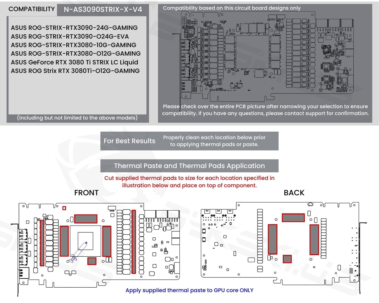 Bykski Full Coverage GPU Water Block and Backplate For ASUS RTX