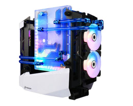 Bykski Distro Plate For Antec Striker - PMMA w/ 5v Addressable RGB (RBW) (RGV-Antec-Striker-P-K) - DDC Pump With Armor