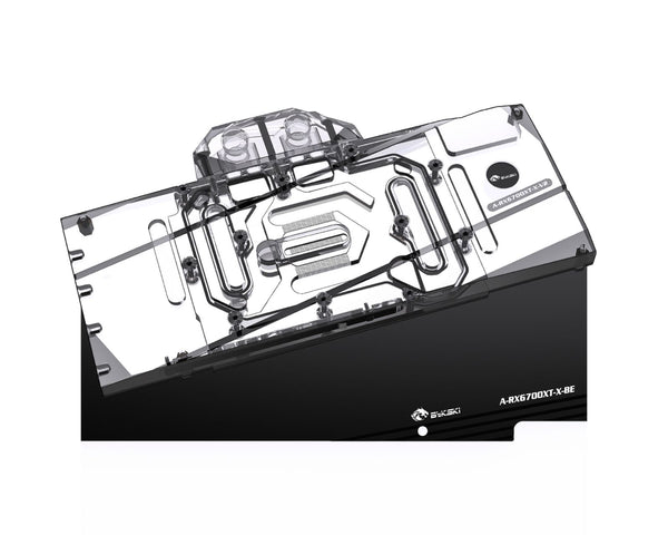 Bykski Full Coverage GPU Water Block and Backplate For AMD/Sapphire/XFX/Dataland Radeon RX6700XT (A-RX6700XT-X-V2)