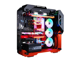 Bykski Distro Plate For COUGAR Blazer - PMMA w/ 5v Addressable RGB(RBW) (RGV-CG-5LMGO-P-K) - DDC Pump With Armor