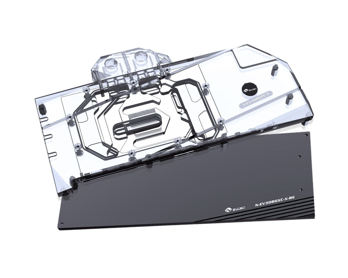 Bykski Full Coverage GPU Water Block and Backplate for EVGA RTX 3080 XC3 (N-EV3080XC-X)