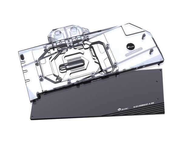 Bykski Full Coverage GPU Water Block and Backplate for EVGA RTX 3080 XC3 (N-EV3080XC-X)