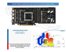 Bykski Full Coverage GPU Water Block and Backplate for EVGA RTX 3080 XC3 (N-EV3080XC-X)