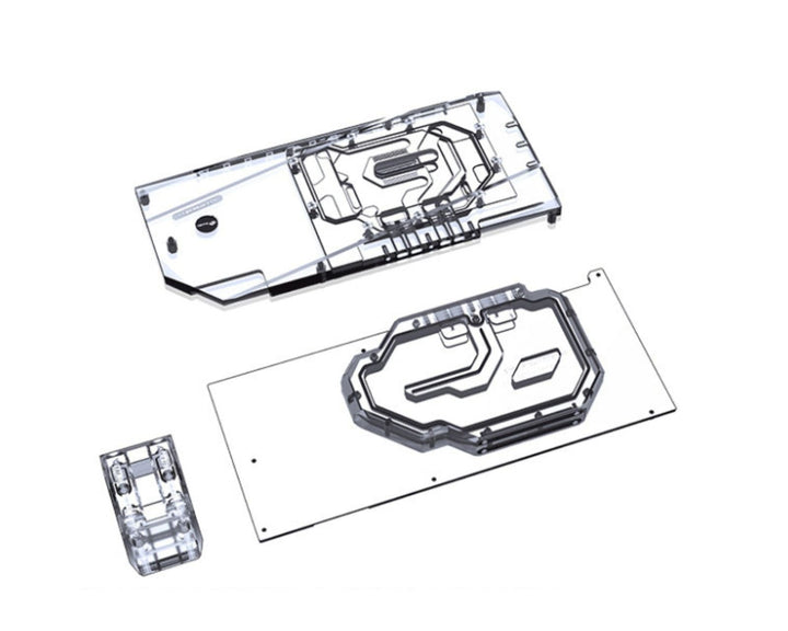 Bykski Full Coverage GPU Water Block w/ Integrated Active Backplate fo ...