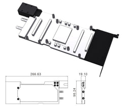 Bykski All Metal Vacuum-Brazed GPU Water Block for NVIDIA Tesla H200 141GB (N-H200-SR-QH)