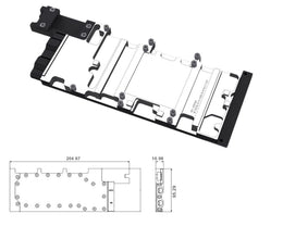 Bykski Durable Metal/POM GPU Water Block and Backplate For Nvidia Tesla A100 40GB (N-TESLA-A100-40G-SR) - Continuous Usage