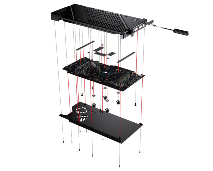 Granzon Full Armor GPU Water Block and Backplate For MSI GeForce RTX 4080 Gaming X Trio/SUPRIM/X (GBN-MS4080TRIO)