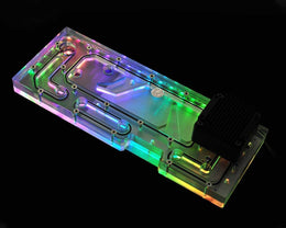 Bykski Distro Plate for InWin 915 - Frosted PMMA w/ 5v Addressable RGB (RBW) (RGV-INW-915-P-F)