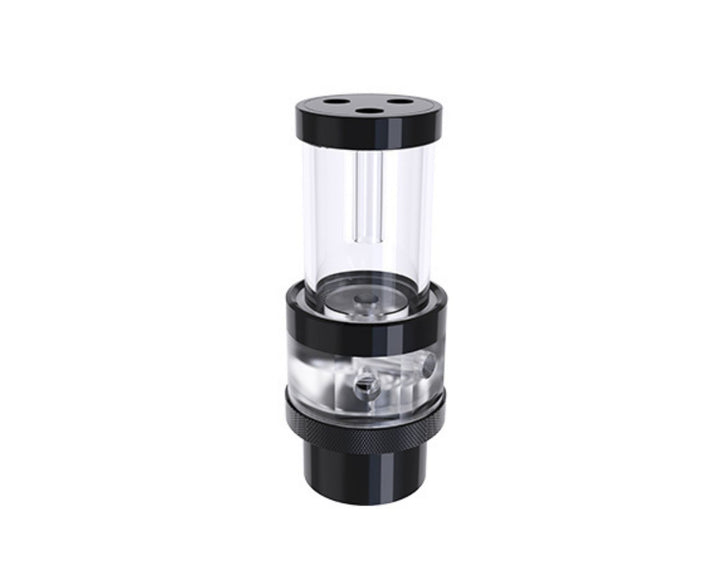 Bykski Complete CP-D5PM-V2 Pump / PMMA Reservoir Combo, Armored Black - with Integrated 5V Addressable RGB (CP-NWD5-V2-CT60-100) - 100MM