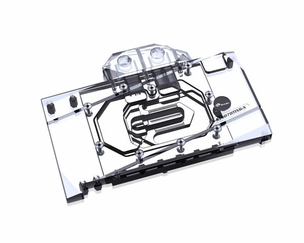 Bykski Full Coverage GPU Water Block and Backplate for Zotac Gaming GeForce 4070Ti OC (N-ST4070TIXG-X)