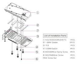 Bykski Full Coverage GPU Water Block w/ Integrated Active Backplate for Colorful iGame Battle-Axe RTX 3090 (N-IG3090ZF-TC)