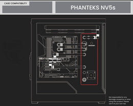 Bykski Distro Plate For PHANTEKS NV5s - PMMA w/ 5v Addressable RGB(RBW) (RGV-PHA-NV5S-P-K) - DDC Pump With Armor