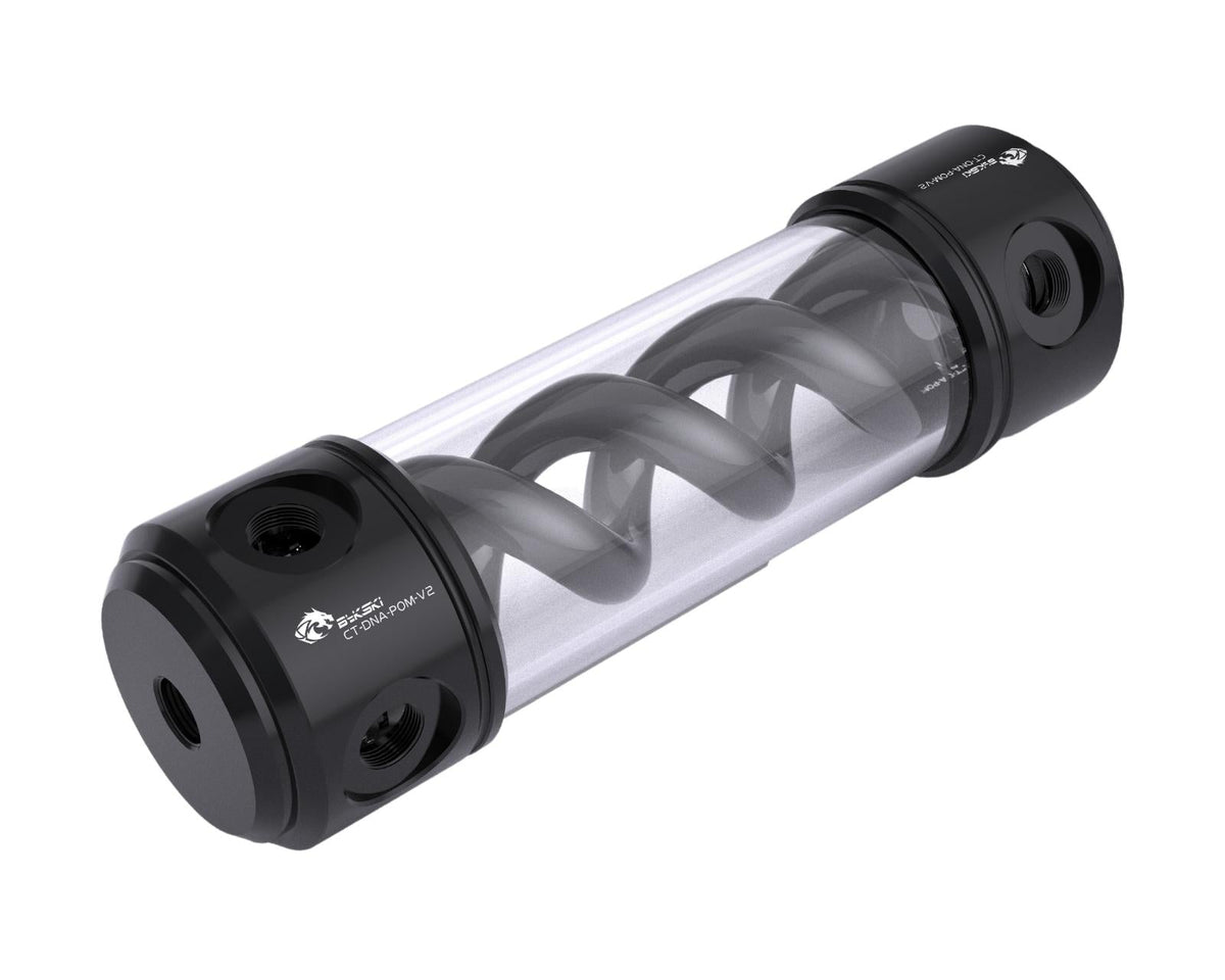 Serbatoio Bykski Ice Dragon B-CT50-MBK 200mm Nero Per Impianto A Liquido PC