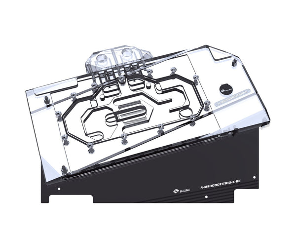 Bykski Full Coverage GPU Water Block and Backplate for MSI RTX 3090Ti GAMING X TRIO 24G (N-MS3090TITRIO-X)