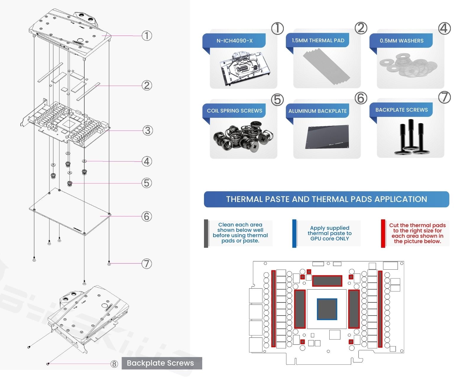 Bykski Full Coverage GPU Water Block and Backplate for INNO3D/AX