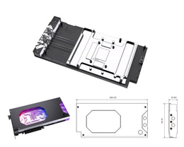 Bykski Armored End Port GPU Waterblock with Backplate For ASUS ROG Astral GeForce RTX 5080 16GB GAMING (N-AS5080ASTRAL-X)