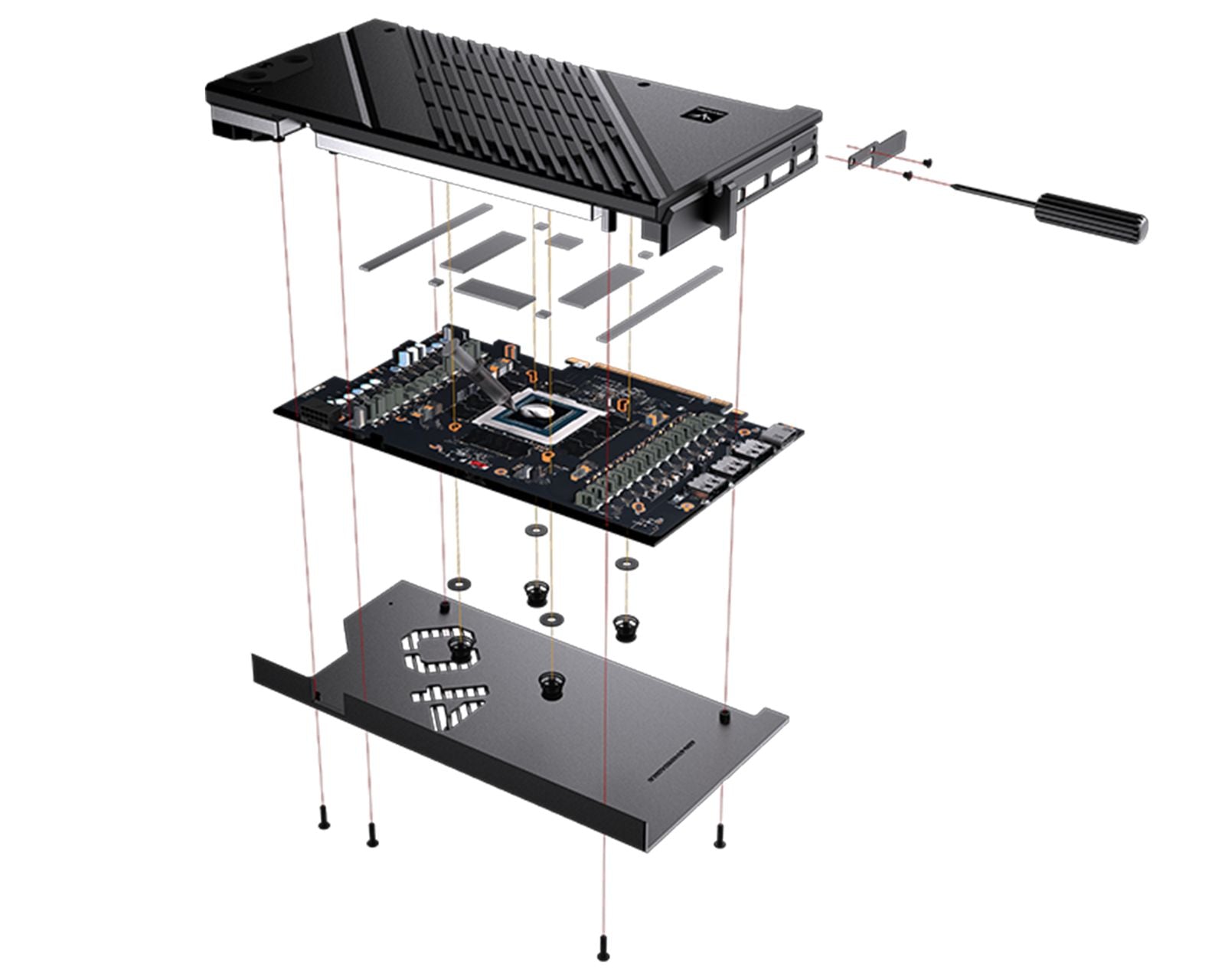 Granzon Full Armor GPU Water Block and Backplate for AORUS