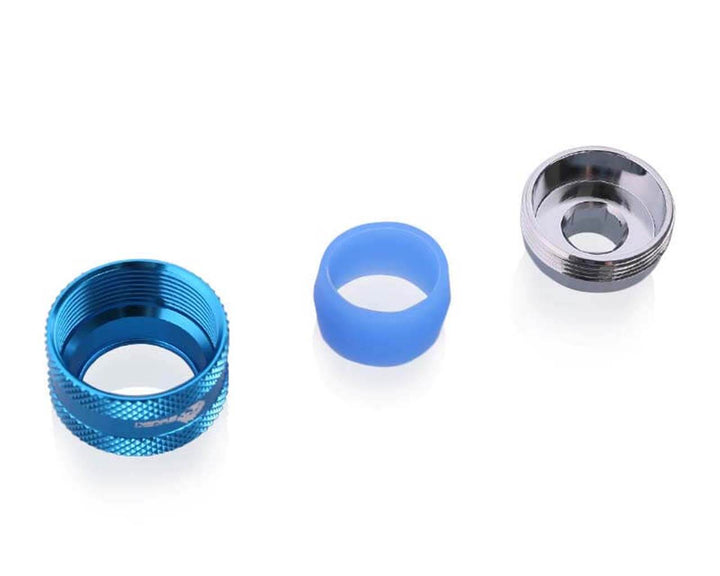 Bykski Anti-Off Rigid 16mm OD Fitting (B-FTHTJ-L16) - Blue