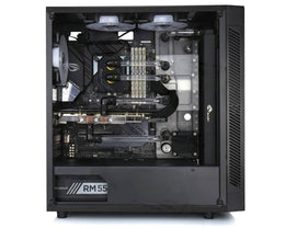 Bykski Distro Plate For Deepcool EATX 55 - FROSTED PMMA w/ 5v Addressable RGB (RBW) - Pump Included (RGV-DP-EATX-55 )