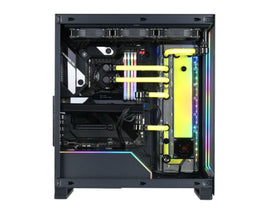 Bykski Distro Plate For PHANTEKS NV5s - PMMA w/ 5v Addressable RGB(RBW) (RGV-PHA-NV5S-P-K) - DDC Pump With Armor