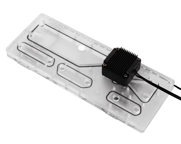 Bykski Distro Plate - Tiny Whale G1 - PMMA w/ 5v Addressable RGB (RBW) (RGV-TL-G1) - PrimoChill - KEEPING IT COOL
