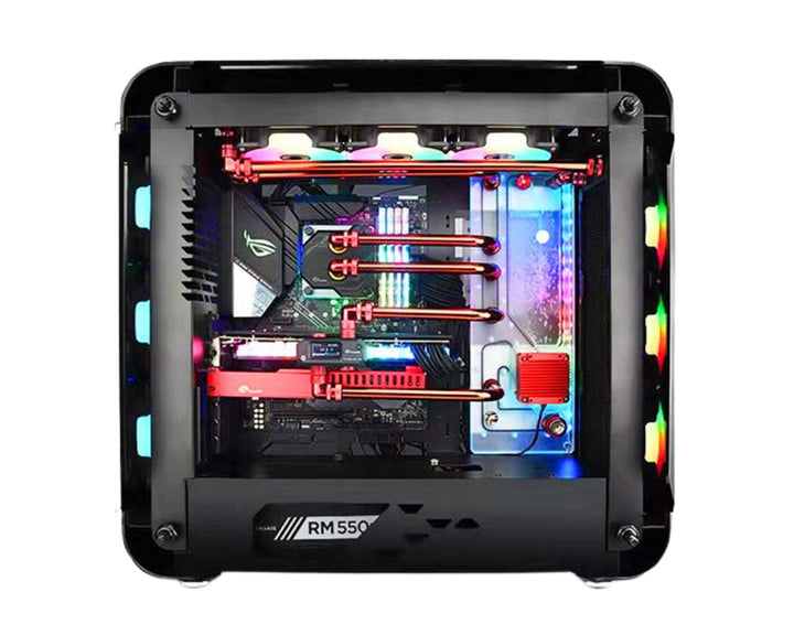 Bykski Distro Plate For InWin 925 - PMMA w/ 5v Addressable RGB(RBW) (RGV-INW-925-P-K) - DDC Pump With Armor