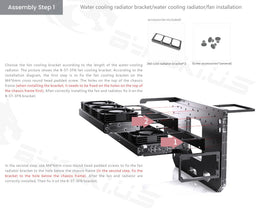 Bykski B-CEC-X-K Custom Builder Display Bench - Compact Design, Integrated Water Distribution, Support for Dual 360mm Rads - DDC Pump With Armor