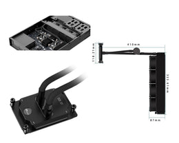 Bykski Durable 4x80mm 2U Server AIO Liquid CPU Cooler For Dual AMD EPYC SP3 (LGA 4094) (B-FRDSRSP3-80X-V3)