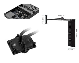 Bykski Durable 4x80mm 2U Server AIO Liquid CPU Cooler For Dual AMD EPYC SP5 (LGA 6096) (B-FRDSRSP5-80X-V3)