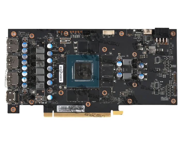 Bykski Full Coverage GPU Water Block and Backplate for GALAXY RTX 3060Ti EX (1-CLICK OC)(N-GY3060TIBK-X)