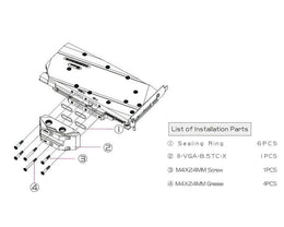 Bykski Full Coverage GPU Water Block w/ Integrated Active Backplate for AIC Reference RTX 3090 (N-RTX3090H-TC-V2)