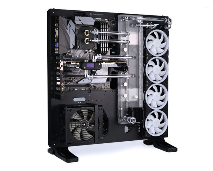 Bykski Distro Plate For Thermaltake P-Tt P5 PMMA w/ 5v Addressable RGB(RBW) (RGV-TT-P5-P-K) - DDC Pump With Armor