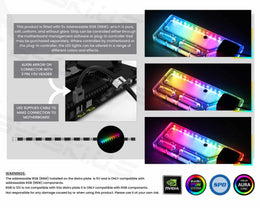 Bykski Distro Plate For ASUS ROG Hyperion GR701 PMMA w/ 5v Addressable RGB(RBW) (RGV-AS-GR701-P-K) - DDC Pump With Armor