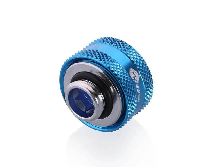 Bykski Anti-Off Rigid 16mm OD Fitting (B-FTHTJ-L16) - Blue