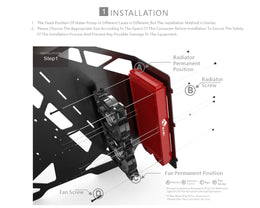 Bykski 360mm x 40mm RC Series Radiator, 120mm x 3, Triple Fan (CR-RD360RC-TK-V2)