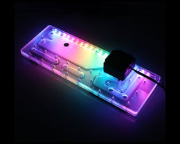Bykski Distro Plate For InWin 925 - PMMA w/ 5v Addressable RGB(RBW) (RGV-INW-925-P-K) - DDC Pump With Armor