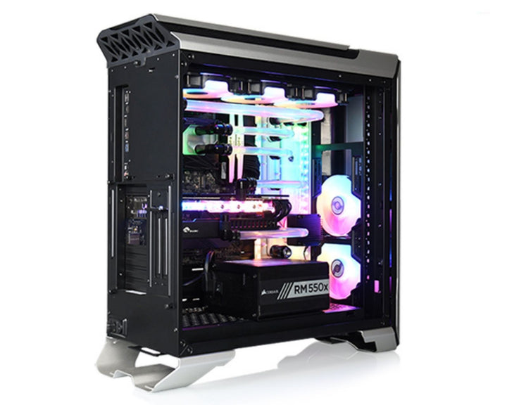 Bykski Distro Plate For Cooler Master SL600M PMMA w/ 5v Addressable RGB(RBW) (RGV-CM-600M-P-V2-K) - DDC Pump With Armor