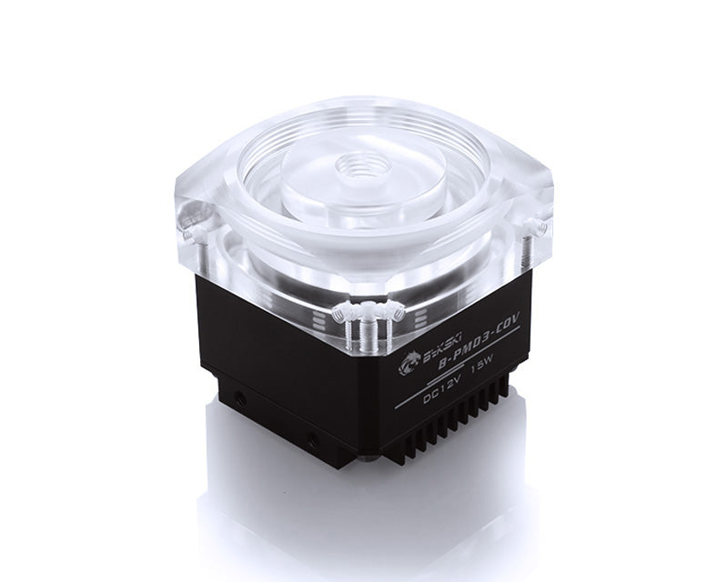Bykski DDC Pump w/ Armor and Reservoir Ready Pump Top - Black (CP-PMD3COV-X)