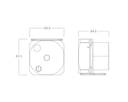 Bykski D5 Pump Top Kit Version 2 - Black