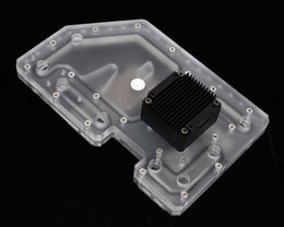 Bykski Distro Plate for Zeaginal Z10 - PMMA w/ 5v Addressable RGB (RBW) (RGV-ZG-Z10-P) - PrimoChill - KEEPING IT COOL
