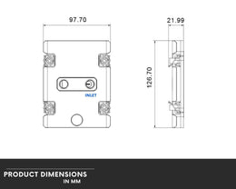 Bykski CPU-7529-SR Durable All Metal CPU Water Block For Intel LGA 7529 - Continuous Usage