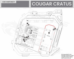 Bykski Distro Plate For COUGAR CRATUS PMMA w/ 5v Addressable RGB(RBW) (RGV-CG-CRATUS-P-K) - DDC Pump With Armor